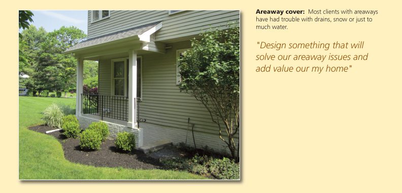 A well-maintained home exterior with landscaping and a design quote.