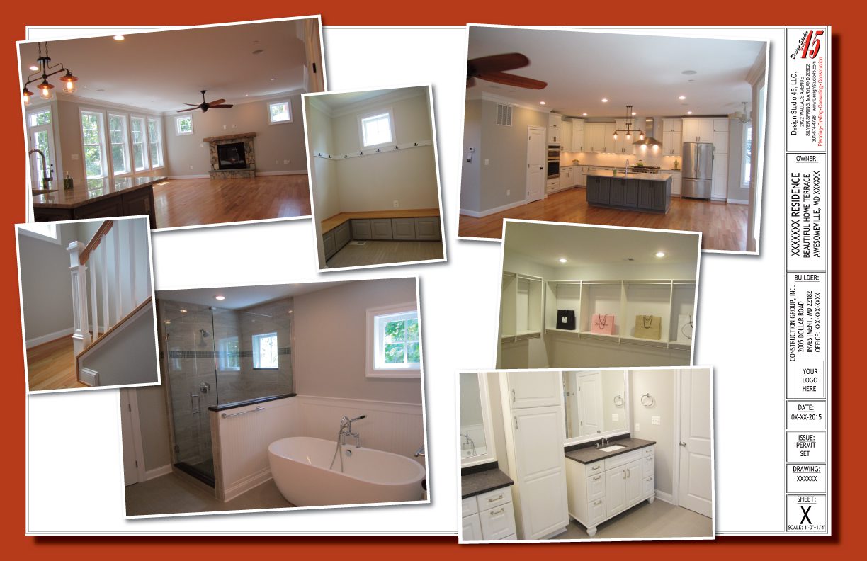 Collage of modern bathroom and kitchen interiors with neutral tones.