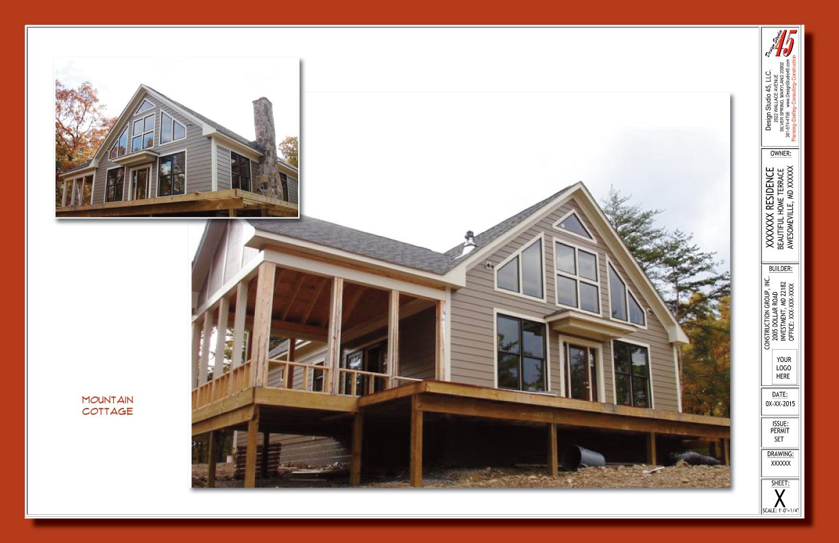 Modern wooden house with large glass windows and spacious deck.